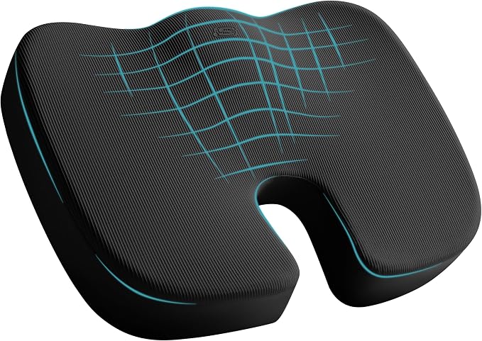 Skechers Memory Foam Seat Cushion, Office Chair Cushion by Unknown