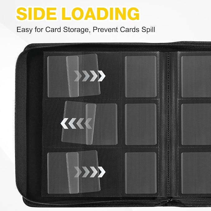 Toploader Binder, Holds 360 Toploaders, 100 Toploaders INCLUDED, 9-Pocket PU - Image 7