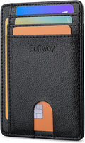 Buffway Slim Minimalist Front Pocket RFID Blocking Leather Wallets by Buffway
