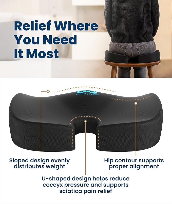 Everlasting Comfort Doctor Recommended Memory Foam Seat Cushion - Image 3