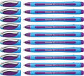 Schneider Slider Memo XB Ballpoint Pen, 1.4 mm, Light Blue Barrel, Violet Ink by Schneider