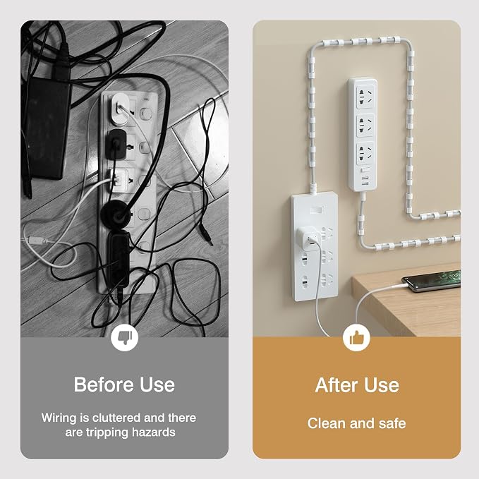 Adhesive Punch-Free Socket Holder, Self-Adhesive Power Strip Holder Wall - Image 2