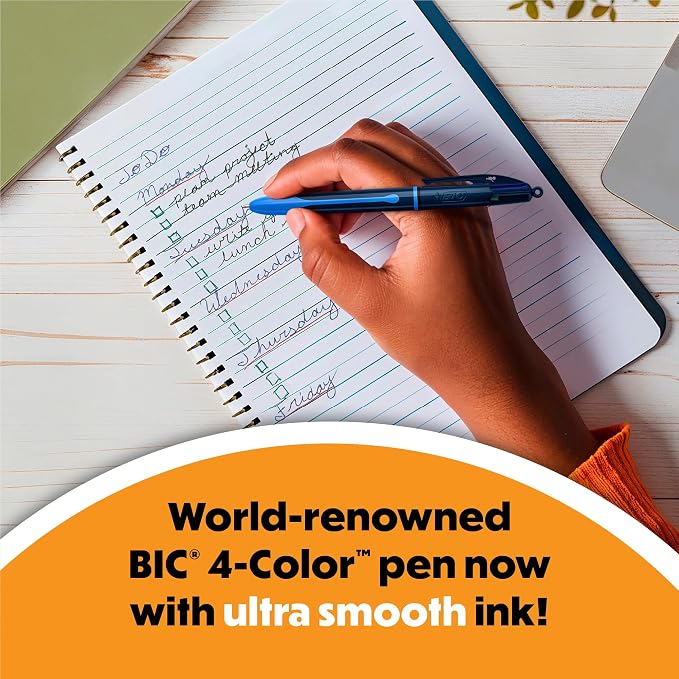 BIC 4-Color Smooth Retractable Ballpoint Pen - Image 3