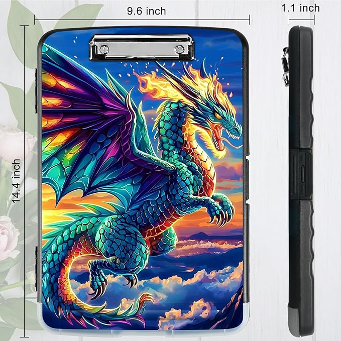 Blue Cloud Dragon A4 Clipboard - Image 3