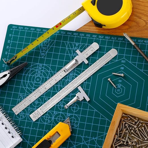 2 Pieces 6 Inch 15 cm Pocket Ruler Flexible Precision Stainless Steel Ruler - Image 4
