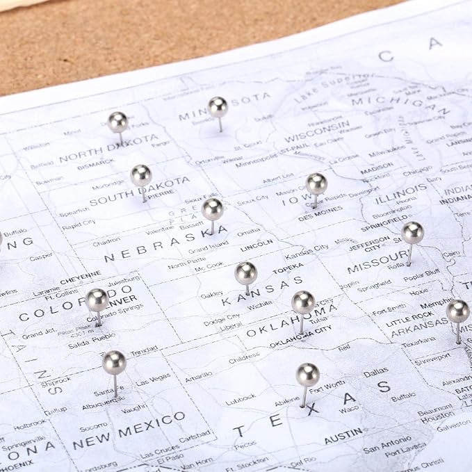 Map Tacks Push Pins Small Size 300 Packs - Image 5