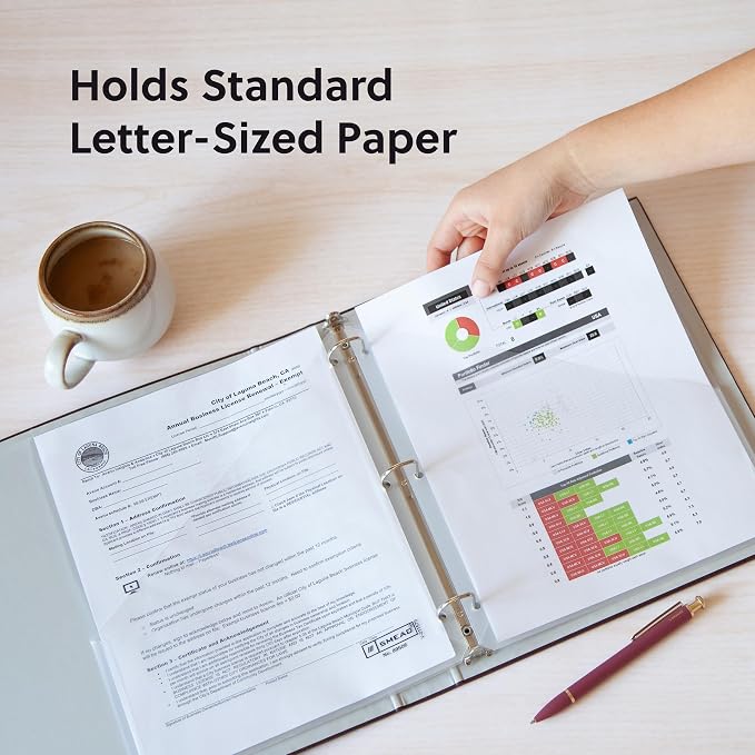 Smead Organized Up Poly Translucent Slash File Jacket, Three-Hole Punched - Image 5