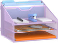 GAWERK Letter Tray Organizer, Mesh Desk File Organizer by Gawerk