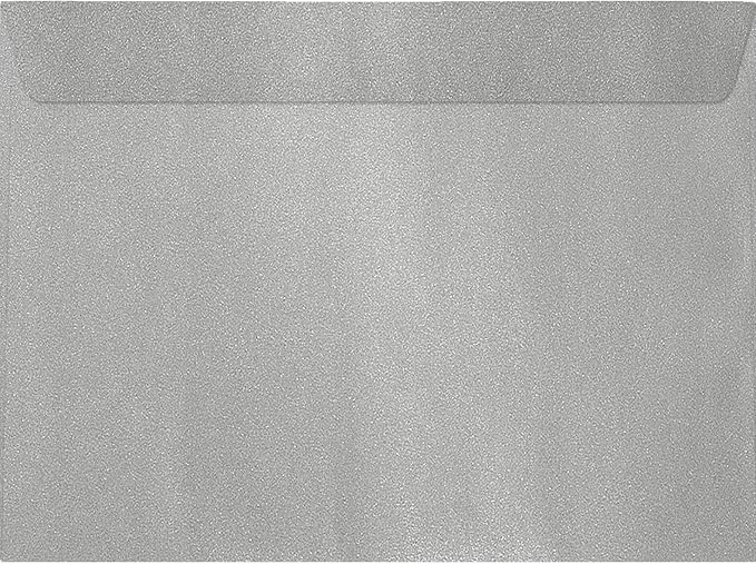 LUXPaper 9 x 12 Booklet Envelopes | Silver Metallic | 80lb. Text | 250 Qty by LUXPaper