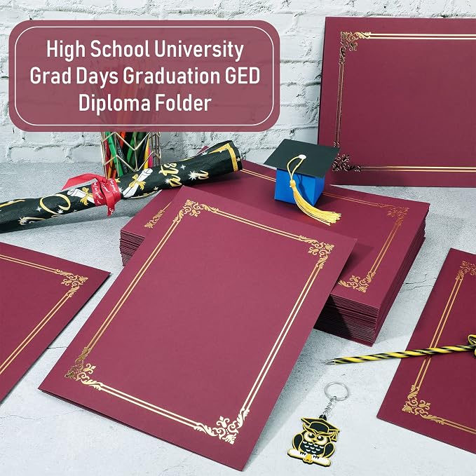 Sherr 60 Pcs Certificate Holders Certificate Covers Folders Diploma Holders - Image 3
