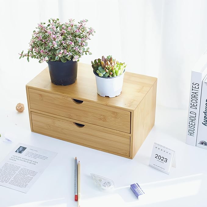 Charmewooden Bamboo Desk Organizer - Image 7