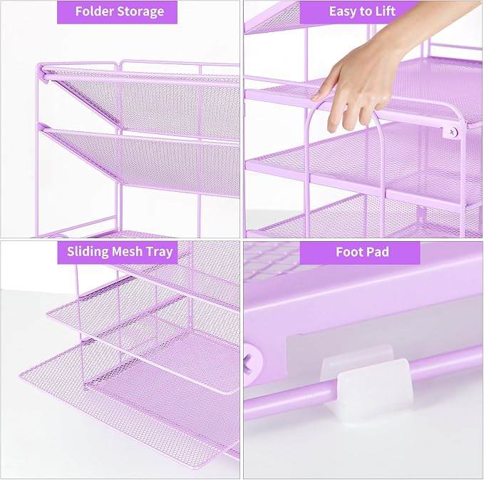 OPNICE 6-Tier Letter Tray Paper Organizer, Desk Organizers and Accessories - Image 2