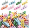 50 PCS Wooden Clips Push Pins Tacks by JOANC%C3%89E