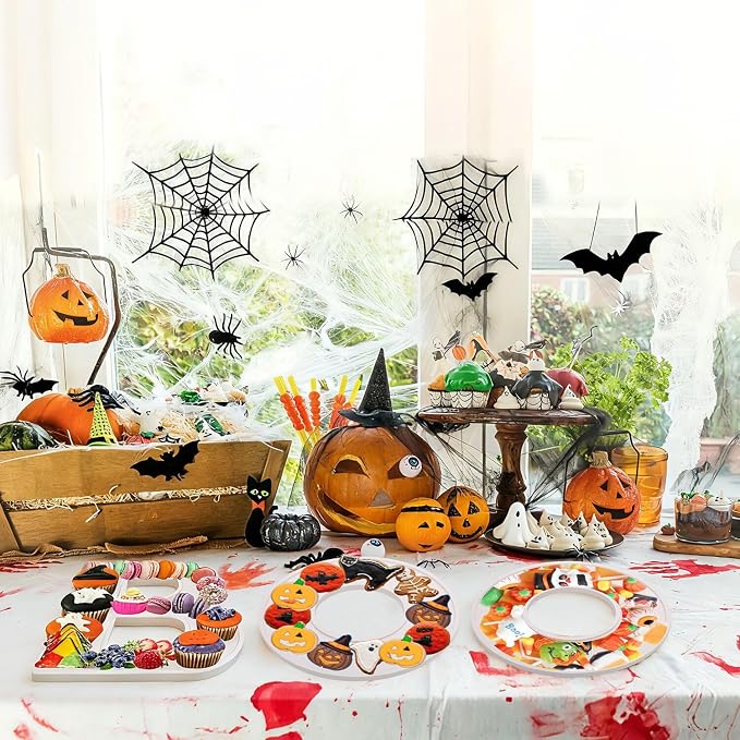 3pcs The Letters BOO Wooden Charcuterie Board, 12 Inch Larger Halloween Food - Image 4
