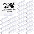 Fulmoon 25 Pcs Sign Holder, Adhesive Base Sign Holders Multiple Uses by Fulmoon