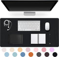 Leather Desk Pad Protector, Non-Slip Desk Pad, on-Slip PU Leather Large Mouse by CADONO