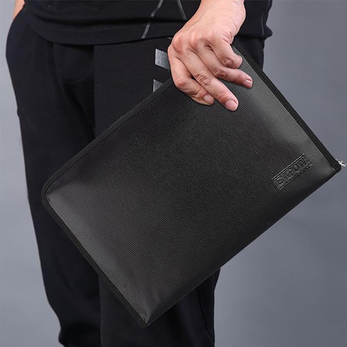 ENGPOW Fireproof File Folder Fireproof Fire and Water Resistant Money Document - Image 2