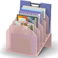 File Organizer for Desk, 5-Section Mesh Mail Holder, mail organizer and folder by Unknown