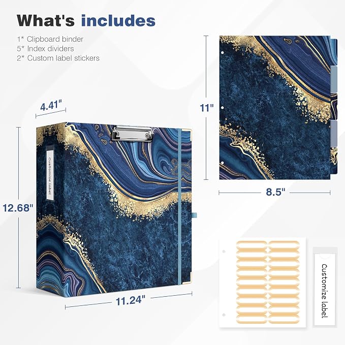 Ospelelf 3 Ring Binder for Letter Size Paper - Image 3