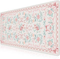 iCasso Pink Desk Mat for Desktop, Cute Desk Pad for Women, Girly Bow Mouse Pad by iCasso