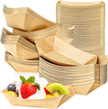 80 Pack 1/2Lb Paper Food Boat Trays Disposable Small Paper Boats Plates by MotBach