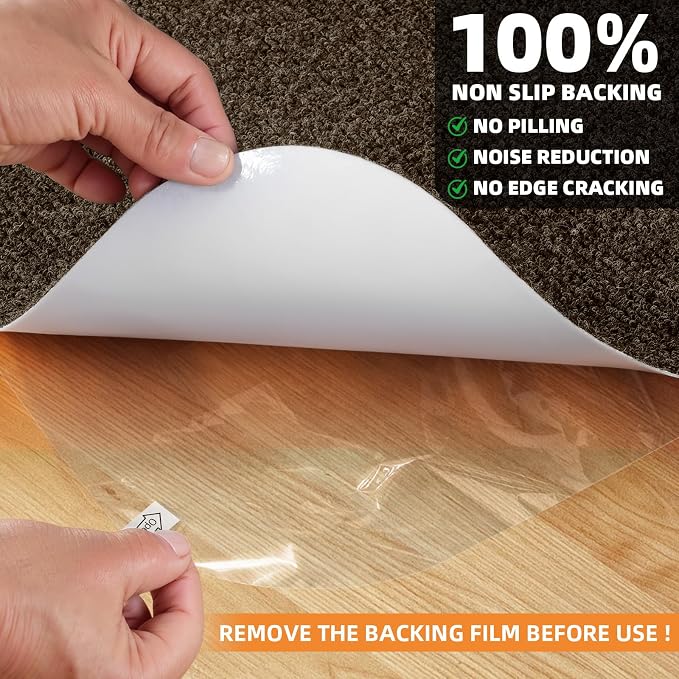 Office Chair Mat for Hardwood and Tile Floor, Anti-Slip Mat for Rolling Chair - Image 2
