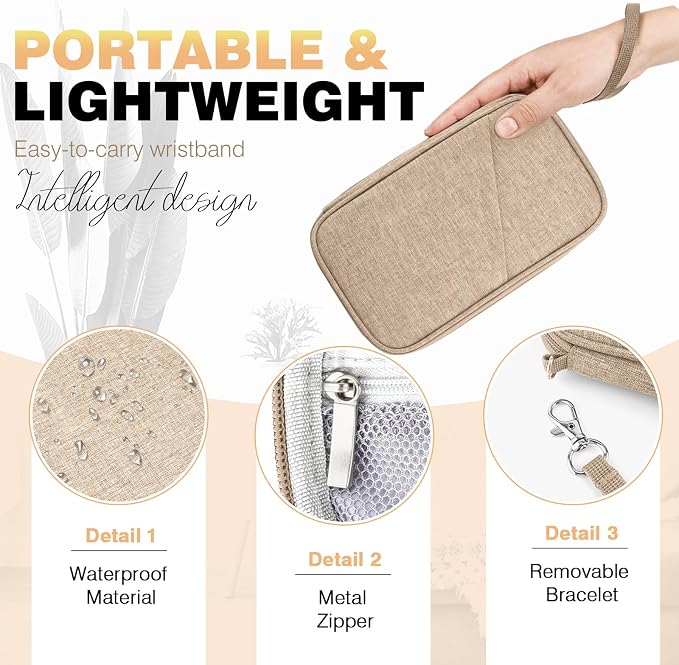 Passport Holder Family RFID Travel Document Organizer - Image 6