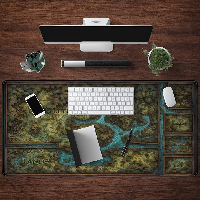 Game Forest Large Mouse Pad XXL Green Map Playmat - Image 4