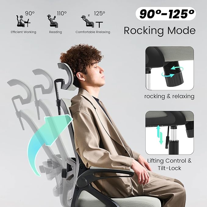 Fizzin Ergonomic Office Chair, 400 LBS Computer Chairs - Image 8