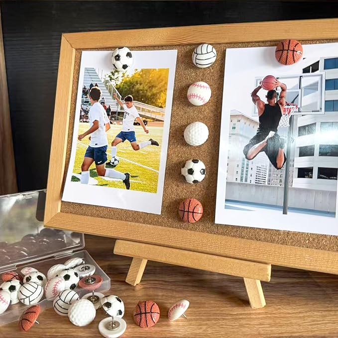 Push Pins for Wall, Thumb Tacks for Bulletin Board, Photos Wall & Maps - Image 2