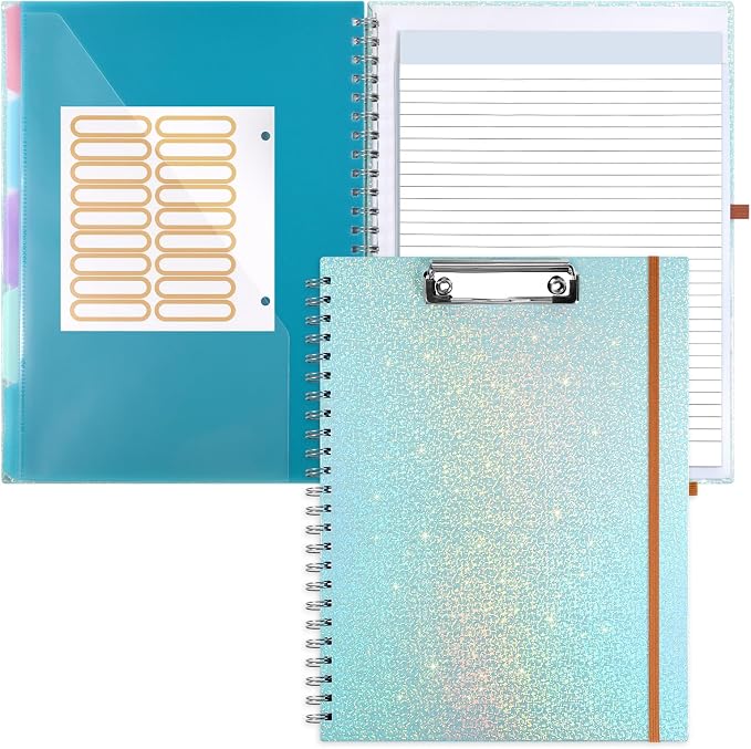 Glitter Clipboard Notebook by ORGANIZEEASYWORKSTEADY