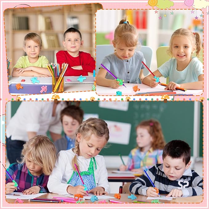 SANNIX 16 PCS Pencil Grips for Kids & Adults - Image 7