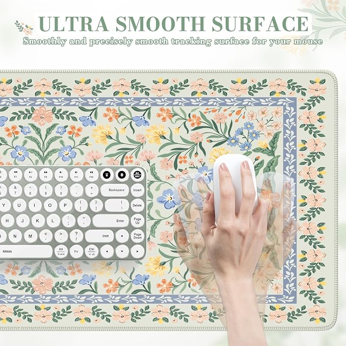 iCasso Desk Matt for Desktop, Desk Pad Mat, XXL Large Mouse Pad, Anti-Slip Big - Image 3