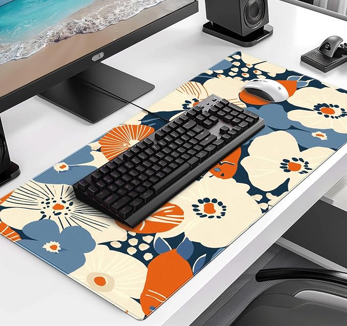 Ladies' Office Desk Cute Petal Keyboard Accessories Game Extended Mouse Pad | - Image 3