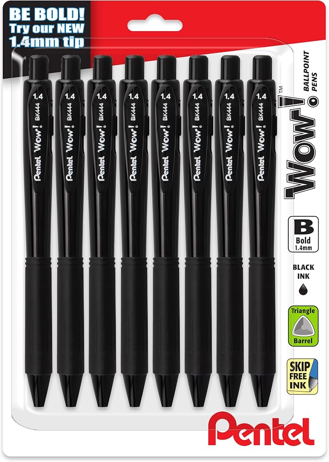 Pentel Wow! Retractable Ballpoint Pen, Bold Line by PentelofAmerica