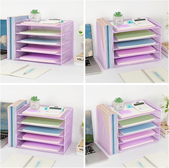 OPNICE Desk Organizer, 5-Tier Paper Organizer Letter Tray - Image 5
