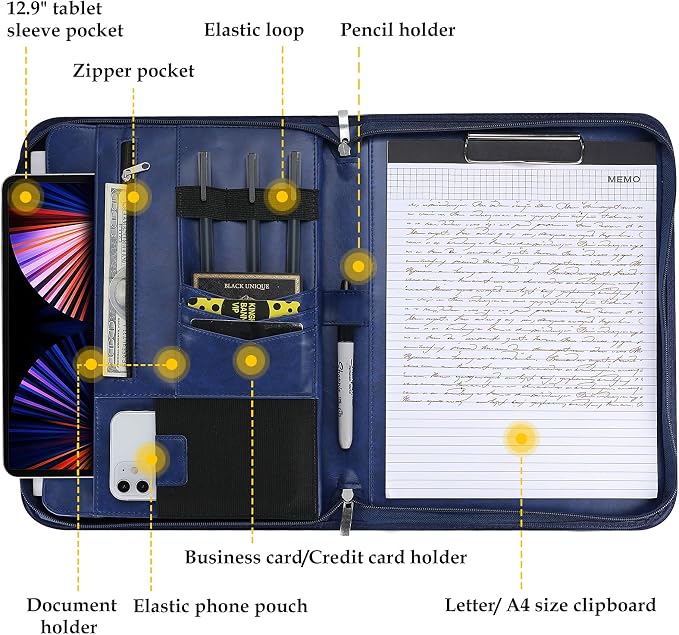 ProCase Portfolio Business Padfolio Folder - Image 2