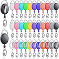 Laumoi 150 Packs Retractable ID Badge Holder Name ID Badge Reel Clips Keychain by Unknown