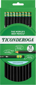 Ticonderoga Pencils, Wood-Cased Graphite, #2 HB Soft by Ticonderoga