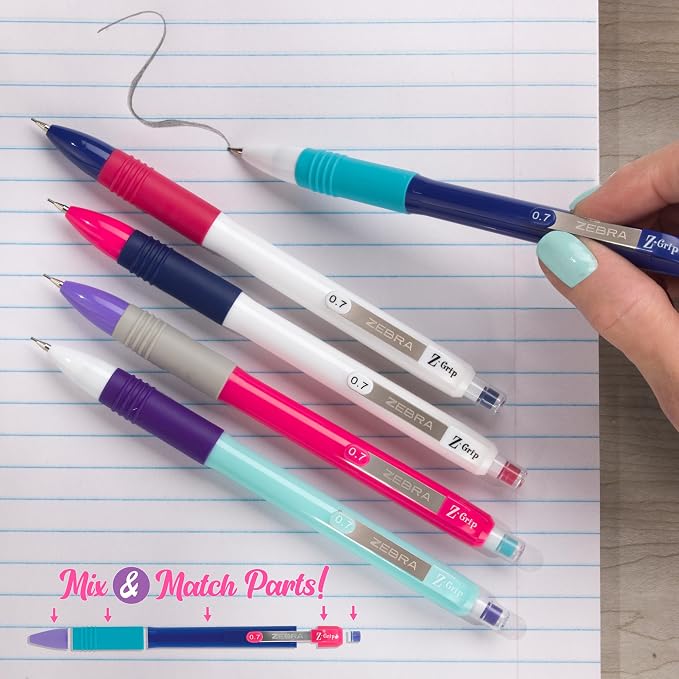Zebra Pen, Z-Grip Mechanical Pencil, Smooth Writing, Latex-Free Grip, 0.7mm Lead - Image 6