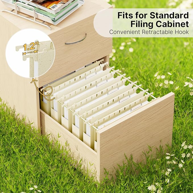 XINGIA Plastic Hanging File Folders, Heavy Duty 1'' Expansion, 12 Pack Letter - Image 3