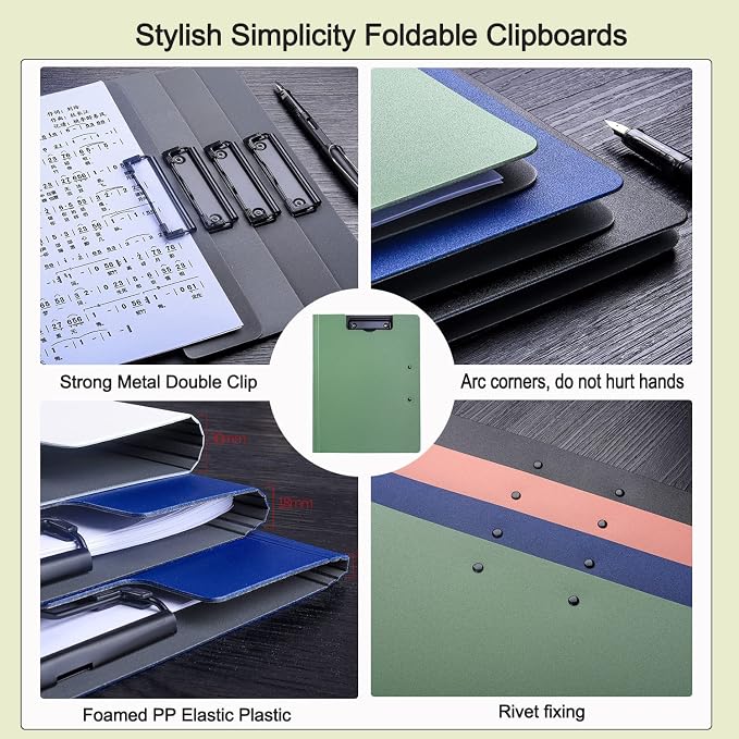 10 Pack Foldable Clipboards, A4 Clipboard Folder, Office Clipboard Folder - Image 7