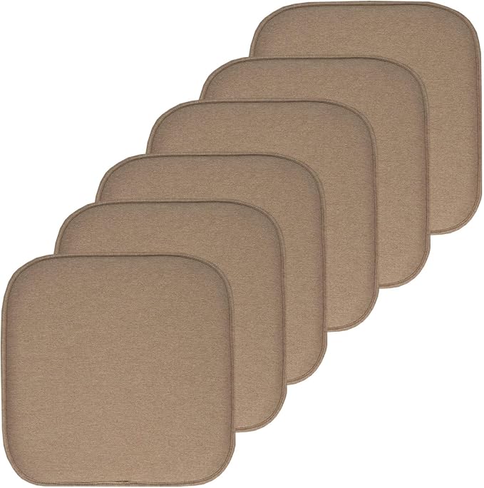 Sweet Home Collection Chair Cushion Memory Foam Pads Honeycomb Pattern Slip Non by SweetHomeCollection