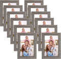 Giftgarden 4x6 Picture Frame Distressed Grey, 4 by 6 Rustic Wood-grain Gray by Giftgarden