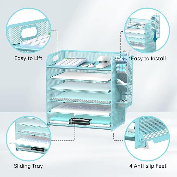 SUPEASY 6 Tier Paper Organizer - Image 3