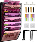 8 Pockets Mesh Wall File Holder Organizer Office Hanging File Folder Magazine by ideallife