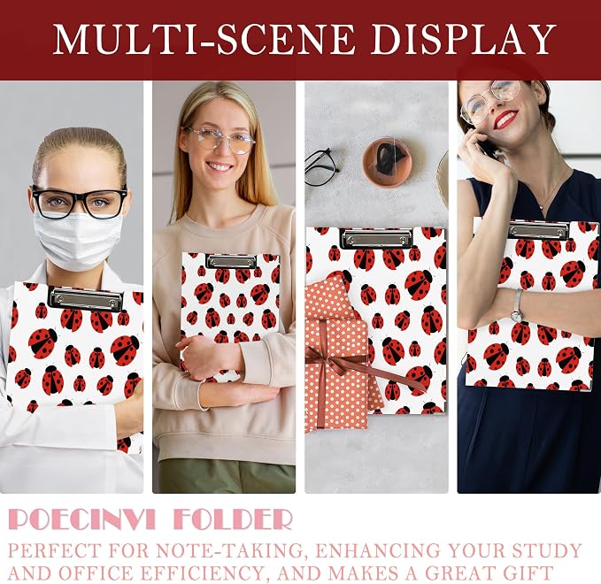 Cute Red Ladybug Clipboard Folio - Image 6