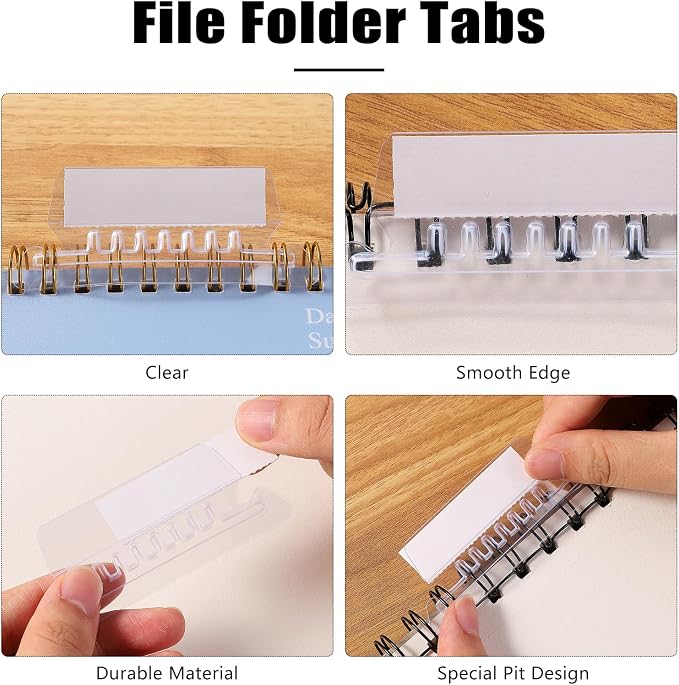 200 Pcs File Folder Tabs and 200 Pcs 2 Inch Hanging File Inserts Labels - Image 4