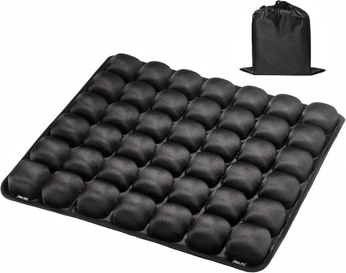 Inflatable Seat Cushion with Press-to-Inflate Design, Airplane Seat Cushion by Asteraty