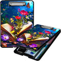 Book Flower A4 Clipboard with Storage Pen Holder, Clipboards Organizer Nursing by Unknown